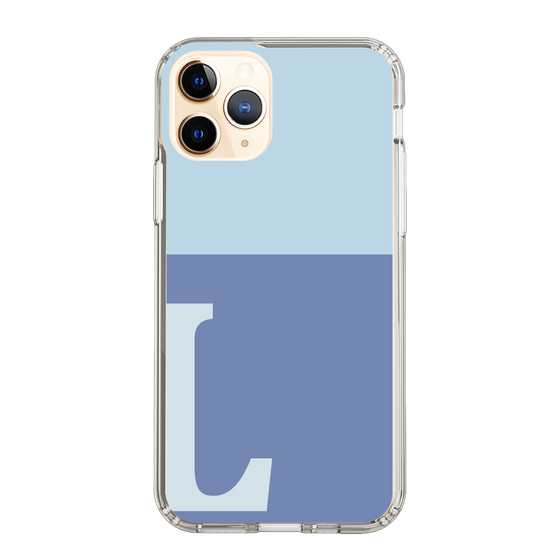 Slim Protection Case［ Original - initial two tone - L blue ］