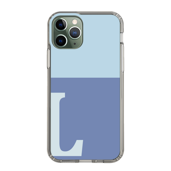 Slim Protection Case［ Original - initial two tone - L blue ］