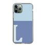 Slim Protection Case［ Original - initial two tone - L blue ］