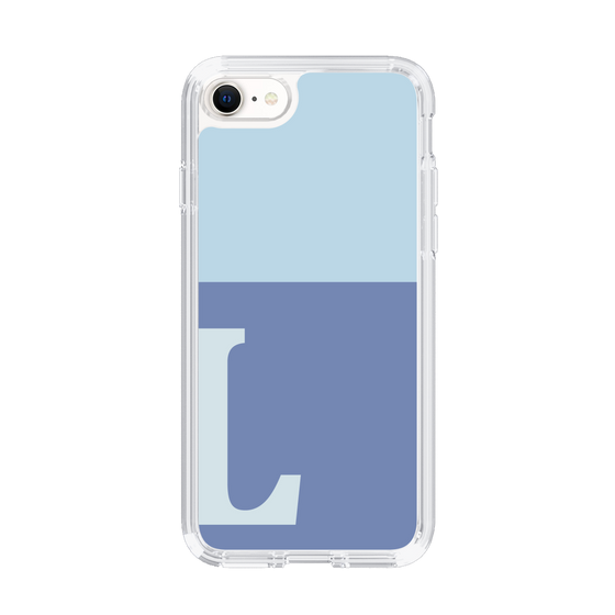 Slim Protection Case［ Original - initial two tone - L blue ］