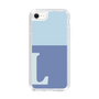 Slim Protection Case［ Original - initial two tone - L blue ］