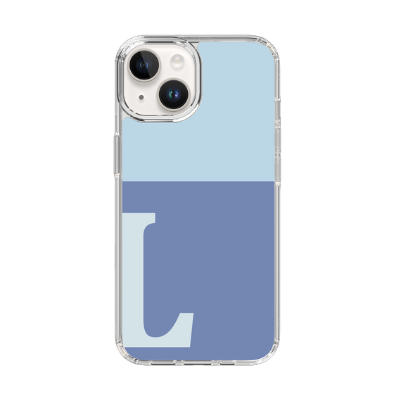 Slim Protection Case［ Original - initial two tone - L blue ］
