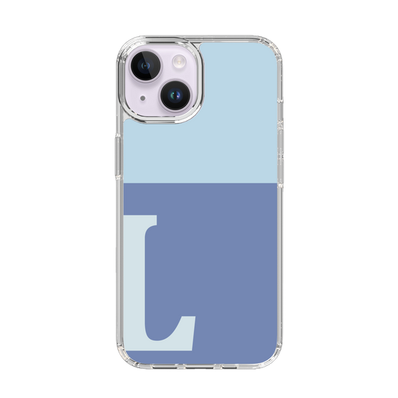 Slim Protection Case［ Original - initial two tone - L blue ］