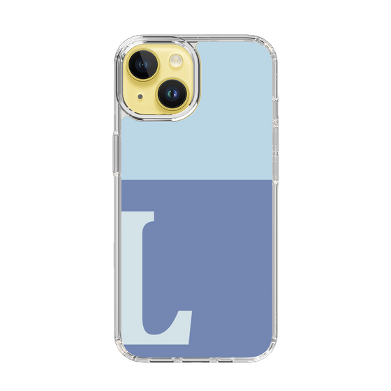 Slim Protection Case［ Original - initial two tone - L blue ］