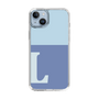Slim Protection Case［ Original - initial two tone - L blue ］