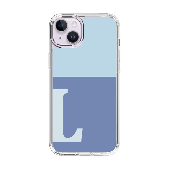 Slim Protection Case［ Original - initial two tone - L blue ］