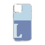 Slim Protection Case［ Original - initial two tone - L blue ］
