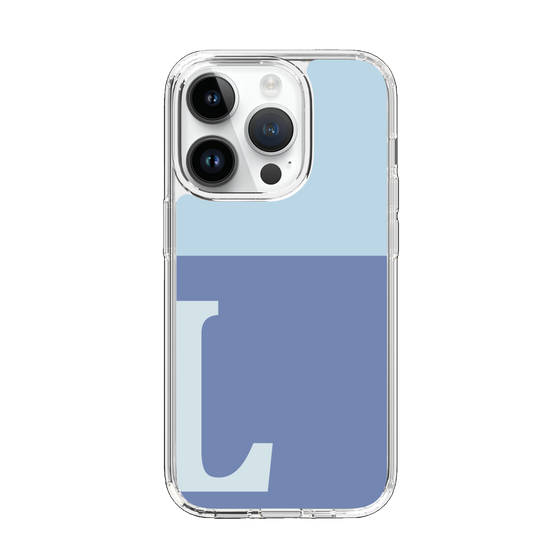 Slim Protection Case［ Original - initial two tone - L blue ］
