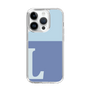 Slim Protection Case［ Original - initial two tone - L blue ］