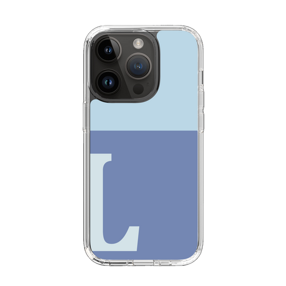 Slim Protection Case［ Original - initial two tone - L blue ］