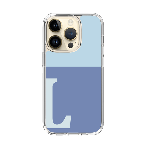 Slim Protection Case［ Original - initial two tone - L blue ］