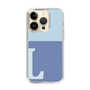 Slim Protection Case［ Original - initial two tone - L blue ］