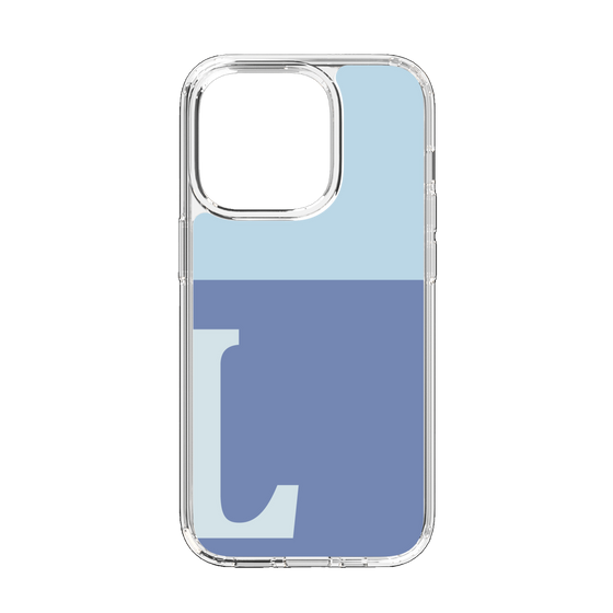 Slim Protection Case［ Original - initial two tone - L blue ］