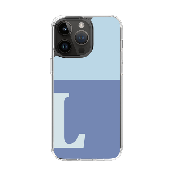 Slim Protection Case［ Original - initial two tone - L blue ］