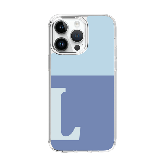 Slim Protection Case［ Original - initial two tone - L blue ］