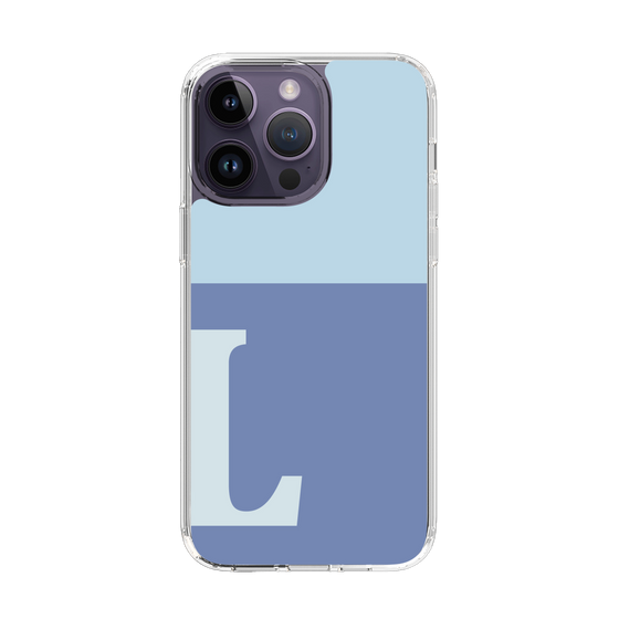 Slim Protection Case［ Original - initial two tone - L blue ］