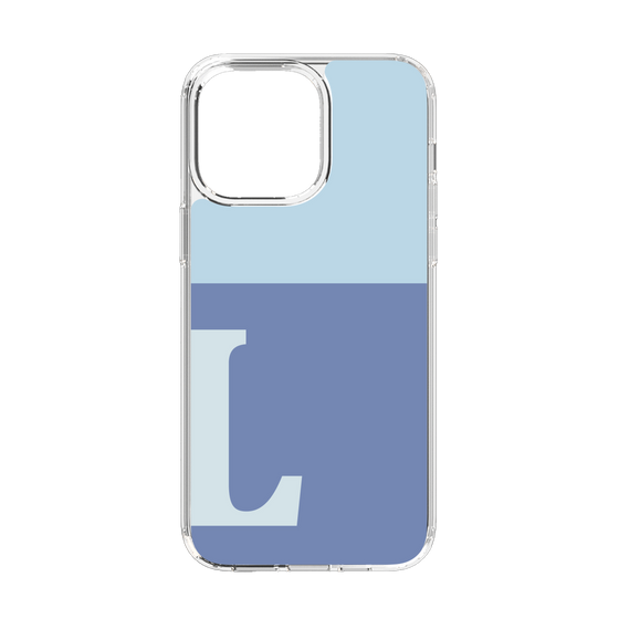 Slim Protection Case［ Original - initial two tone - L blue ］