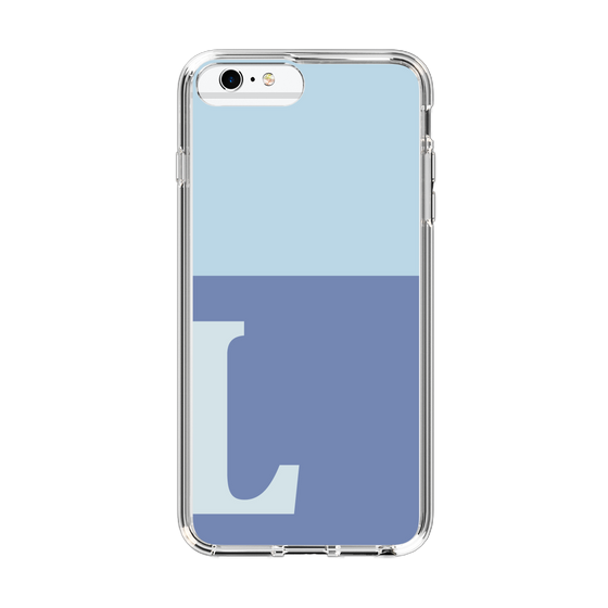 Slim Protection Case［ Original - initial two tone - L blue ］