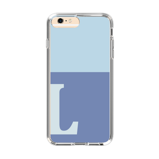 Slim Protection Case［ Original - initial two tone - L blue ］