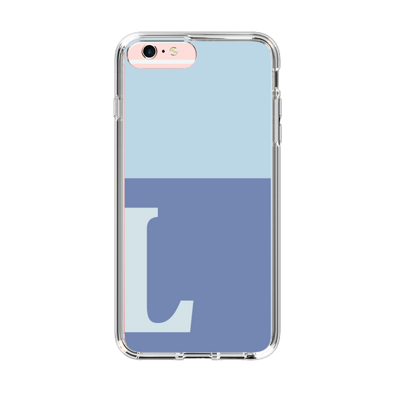 Slim Protection Case［ Original - initial two tone - L blue ］