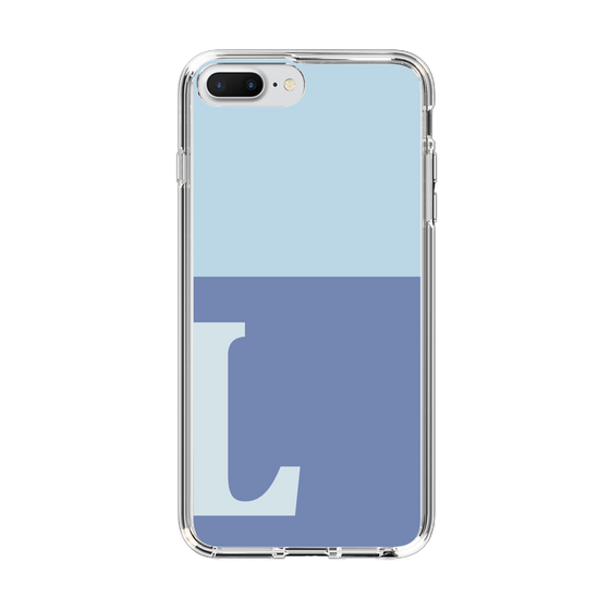 Slim Protection Case［ Original - initial two tone - L blue ］