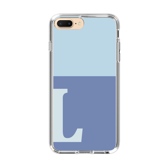 Slim Protection Case［ Original - initial two tone - L blue ］