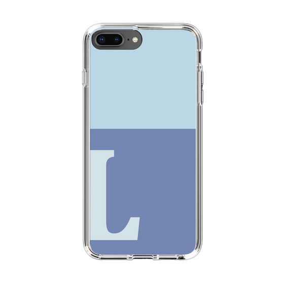 Slim Protection Case［ Original - initial two tone - L blue ］
