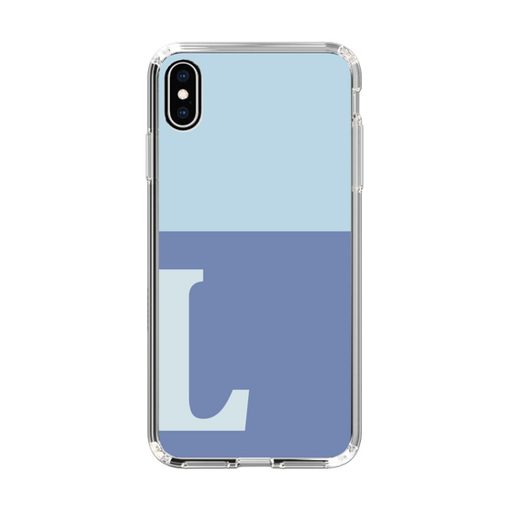 Slim Protection Case［ Original - initial two tone - L blue ］