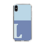 Slim Protection Case［ Original - initial two tone - L blue ］