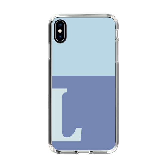 Slim Protection Case［ Original - initial two tone - L blue ］