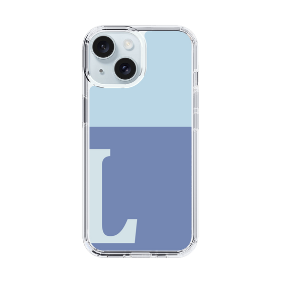 Slim Protection Case［ Original - initial two tone - L blue ］