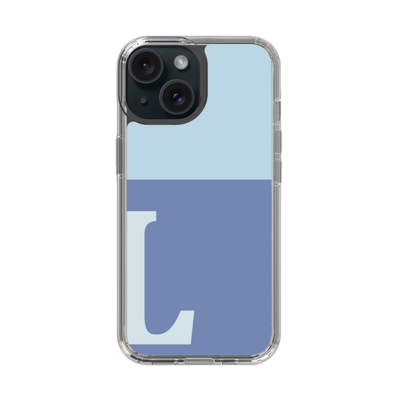Slim Protection Case［ Original - initial two tone - L blue ］