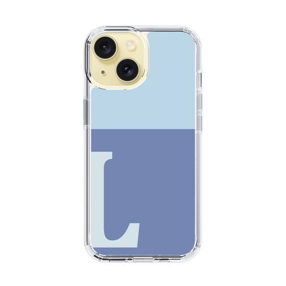 Slim Protection Case［ Original - initial two tone - L blue ］