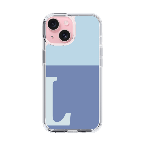 Slim Protection Case［ Original - initial two tone - L blue ］