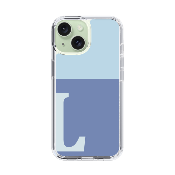 Slim Protection Case［ Original - initial two tone - L blue ］