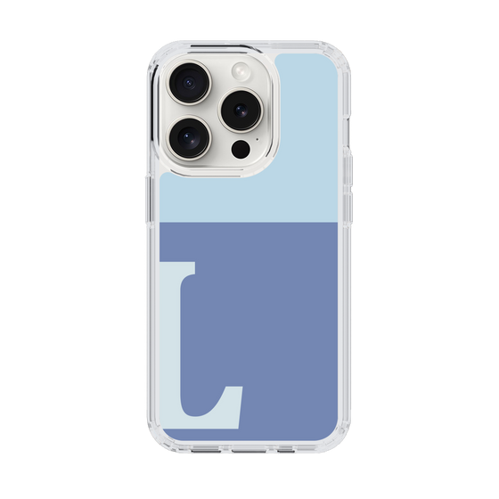 Slim Protection Case［ Original - initial two tone - L blue ］