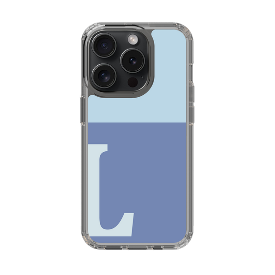 Slim Protection Case［ Original - initial two tone - L blue ］
