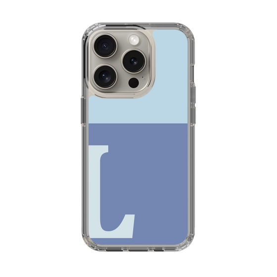 Slim Protection Case［ Original - initial two tone - L blue ］