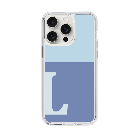 Slim Protection Case［ Original - initial two tone - L blue ］