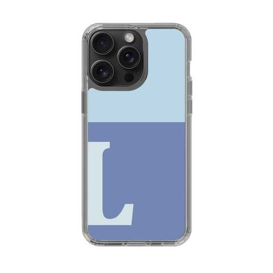 Slim Protection Case［ Original - initial two tone - L blue ］
