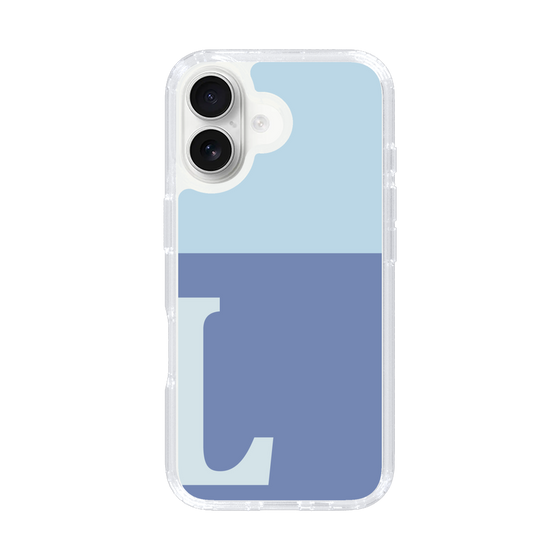 Slim Protection Case［ オリジナル - initial two tone - L blue ］