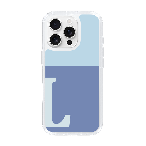 Slim Protection Case［ オリジナル - initial two tone - L blue ］