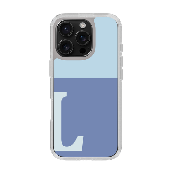 Slim Protection Case［ オリジナル - initial two tone - L blue ］