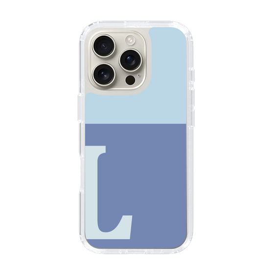 Slim Protection Case［ オリジナル - initial two tone - L blue ］