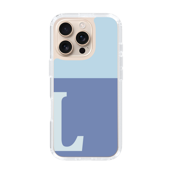 Slim Protection Case［ オリジナル - initial two tone - L blue ］