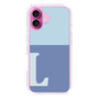 Slim Protection Case［ オリジナル - initial two tone - L blue ］