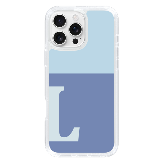 Slim Protection Case［ オリジナル - initial two tone - L blue ］