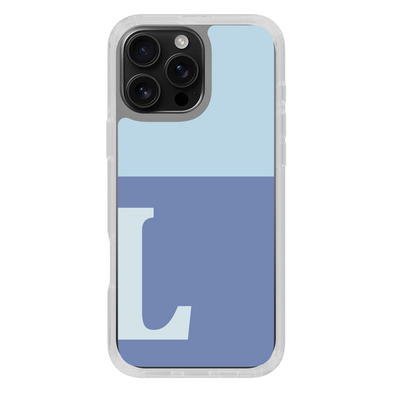 Slim Protection Case［ オリジナル - initial two tone - L blue ］