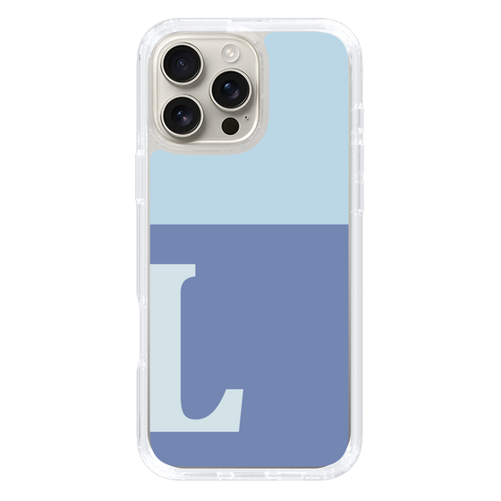 Slim Protection Case［ オリジナル - initial two tone - L blue ］
