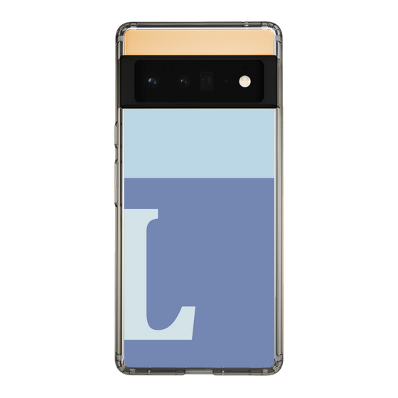 Slim Protection Case［ Original - initial two tone - L blue ］